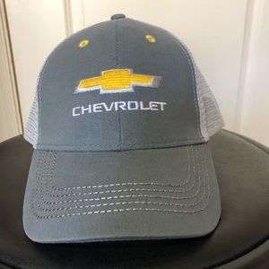 Gray Chevrolet Chevy embroidered Baseball cap